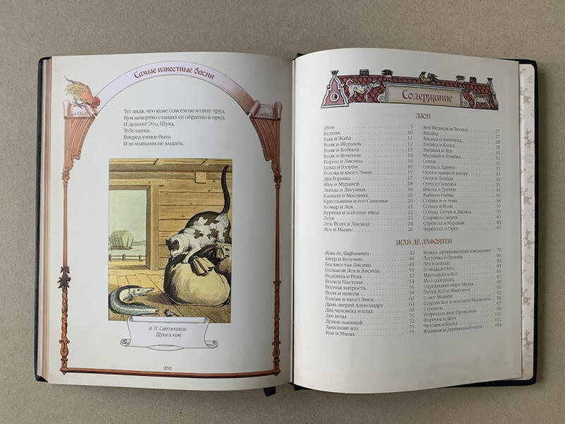 Самые известные басни (подарочная кожаная книга)