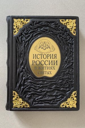 История России в житиях святых (подарочная кожаная книга)