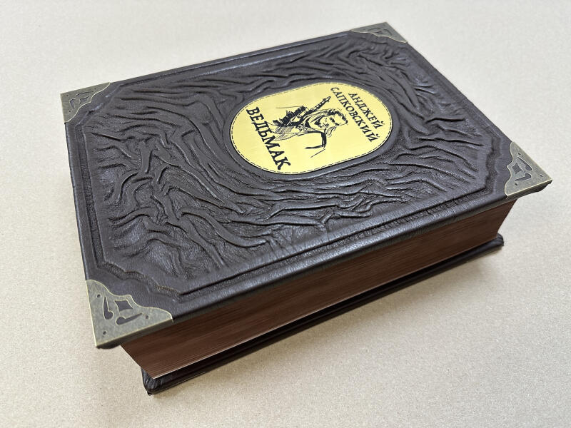 Ведьмак. Анджей Сапковский (подарочная кожаная книга)