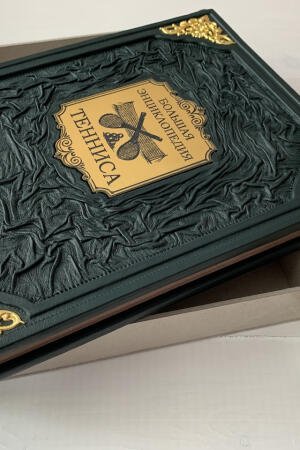 Большая энциклопедия тенниса (подарочная кожаная книга в футляре)
